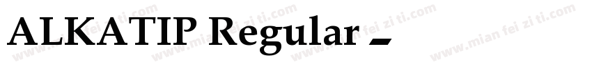 ALKATIP Regular字体转换